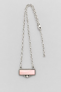pink bar necklace
