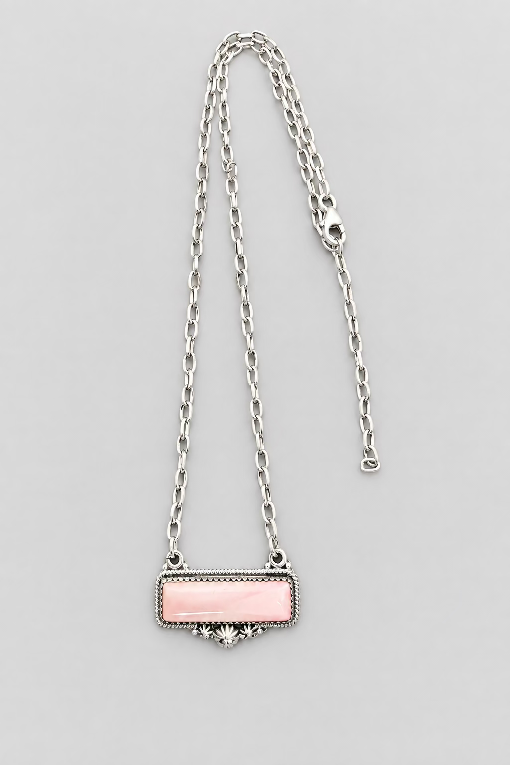 pink bar necklace